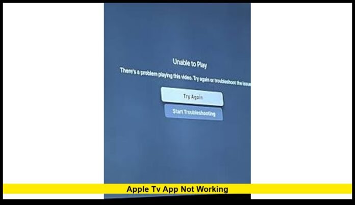 apple tv app not working