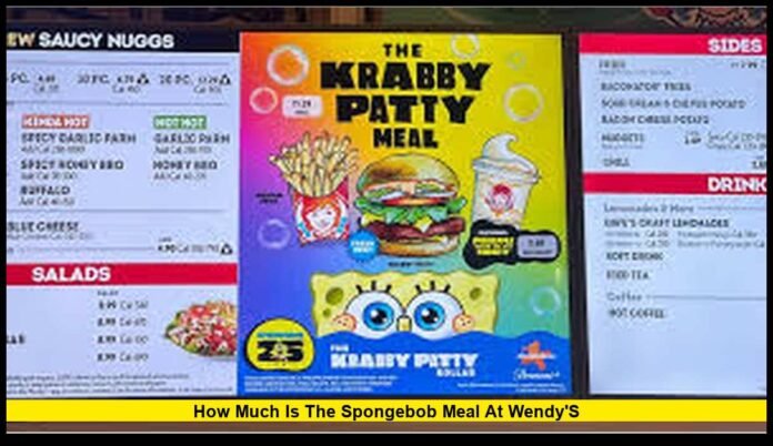 how much is the spongebob meal at wendy'