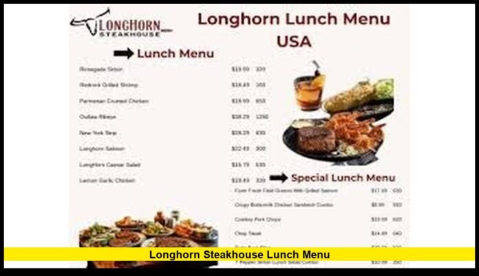 longhorn steakhouse lunch menu