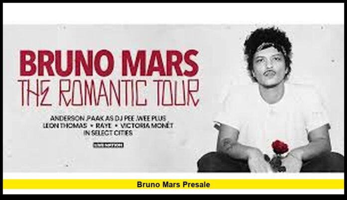 Bruno Mars presale Bruno Mars presale