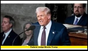 Federal judge blocks Trump