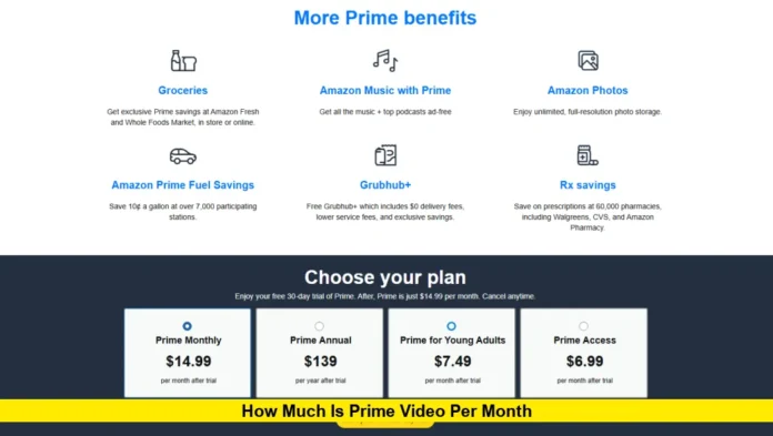 How Much Is Prime Video Per Month How Much Is Prime Video Per Month