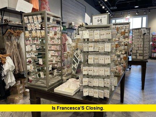 Is Francesca’s Closing