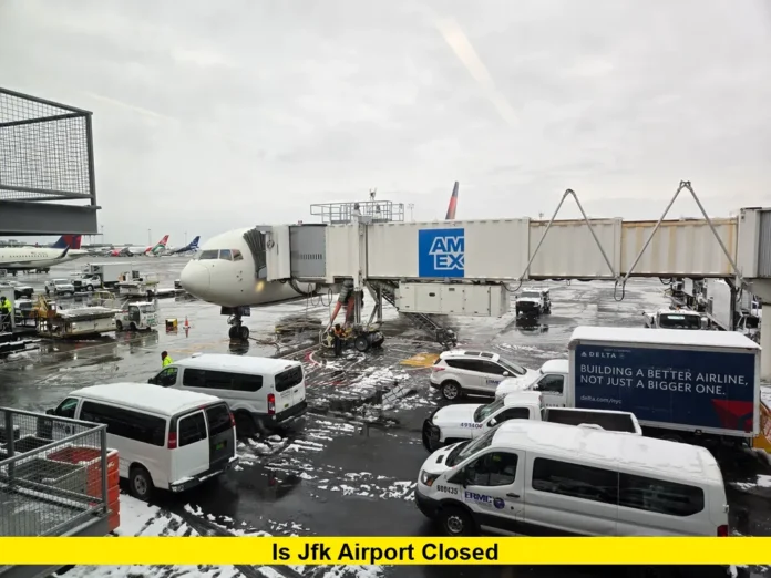 JFK Airport, airport status, flight cancellations, winter storm, travel updates, New York travel, airline delays, JFK delays, travel tips,
