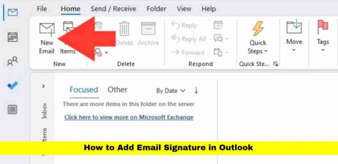 How to Add Email Signature in Outlook:
