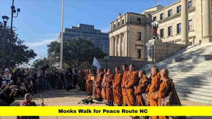 Monks Walk for Peace Route NC Monks Walk for Peace Route NC