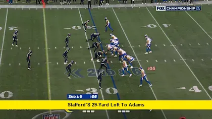 Stafford’s 29-Yard Loft to Adams Stafford’s 29-Yard Loft to Adams