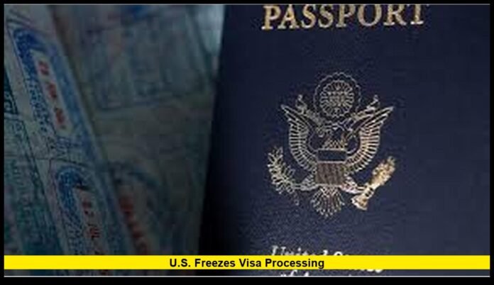 U.S. Freezes Visa Processing