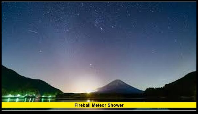 fireball meteor shower fireball meteor shower