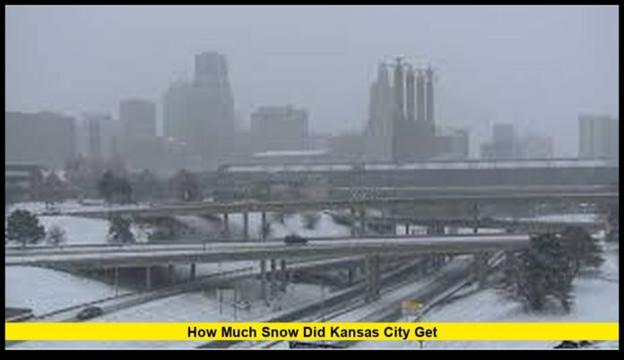 how much snow did kansas city get