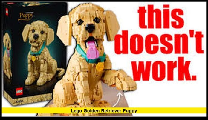 lego golden retriever puppy