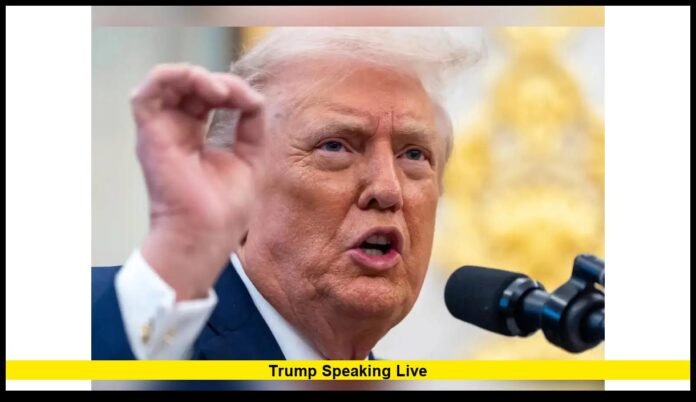 trump speaking live