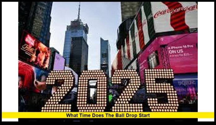 what time does the ball drop start