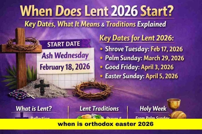 When Is Orthodox Easter 2026 When Is Orthodox Easter 2026