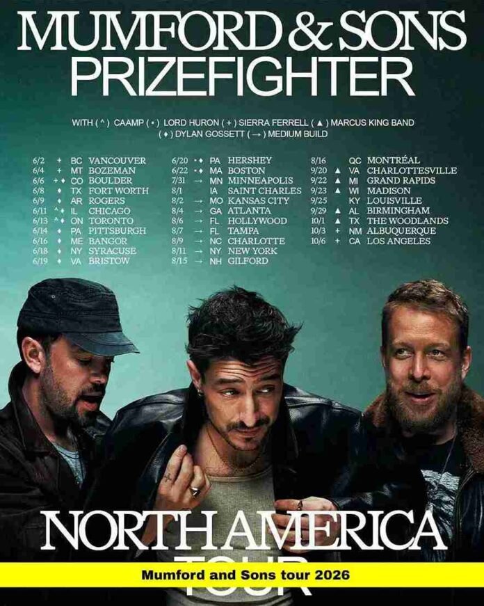 Mumford and Sons Tour 2026