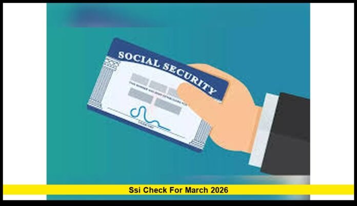 SSI check for March 2026