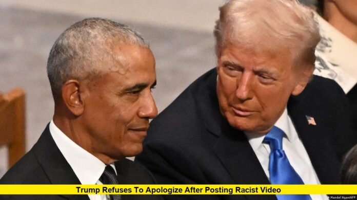 Trump Refuses to Apologize After Posting Racist Video