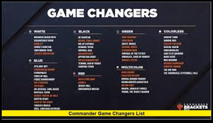 commander game changers list