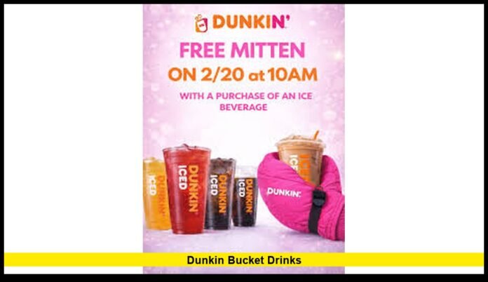 dunkin bucket drinks