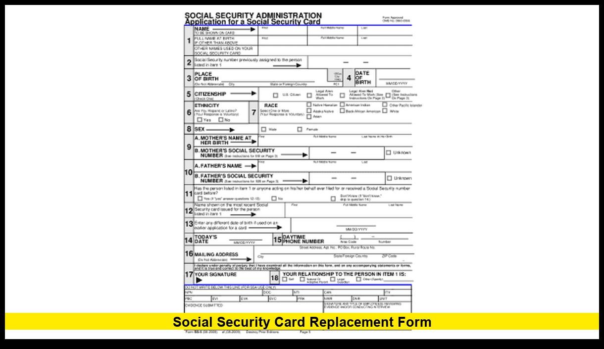 Social Security Card Replacement Form: 2026 Guide to Apply, Documents ...