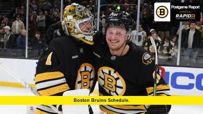 Boston Bruins Schedule