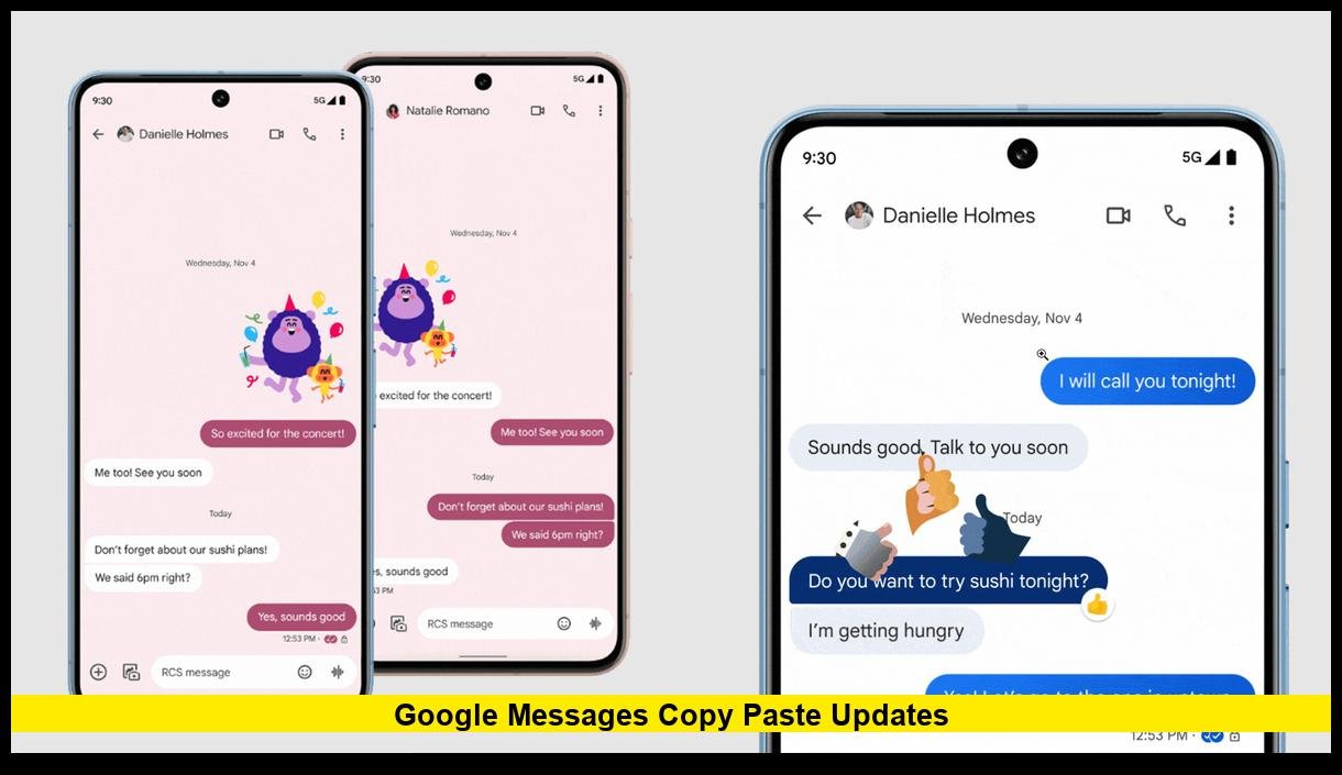 Google Messages Copy Paste Update: Android Messaging App Improves Text ...