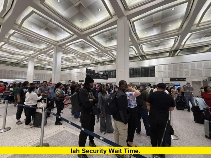 IAH security wait time