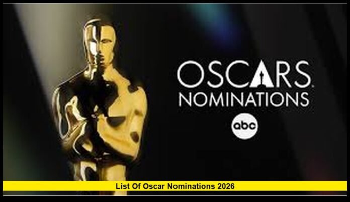 Complete Breakdown of Categories for the 98th Academy Awards