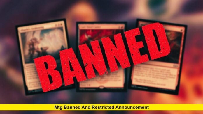 MTG Banned and Restricted Announcement