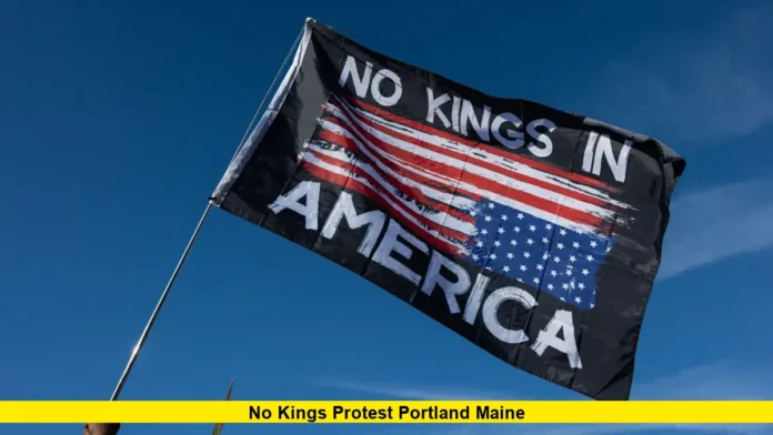 no kings protest Portland Maine