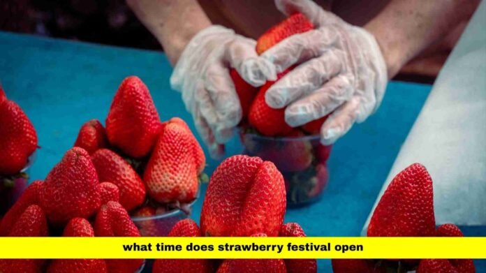 what time does strawberry festival open