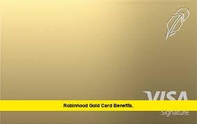 Robinhood Gold Card Benefits