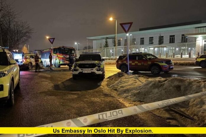 US embassy in Oslo hit by explosion
