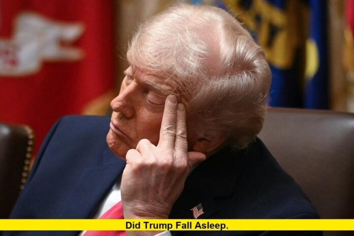 Trump falling asleep Oval Office 2026, Trump nodding off healthcare event, Trump sleep April 2026, Trump health concerns 2026, Dozy Don Trump, Trump deepfake video fact check, Trump daytime somnolence, Dr Jonathan Reiner Trump health, Gavin Newsom Dozy Don, Trump asleep on camera, Trump sleepy Joe irony, Trump Regeneron deal, Trump cognitive decline 2026, Trump Most Favored Nation drug pricing