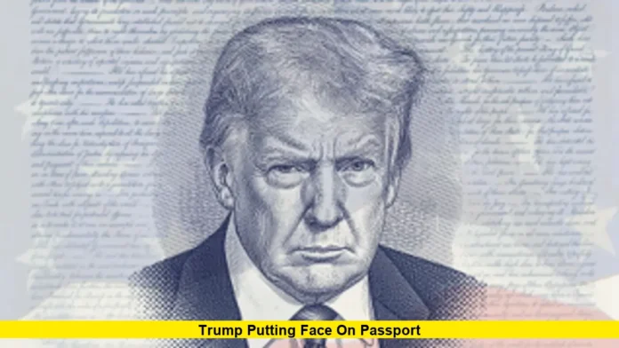 Trump Putting Face on Passport