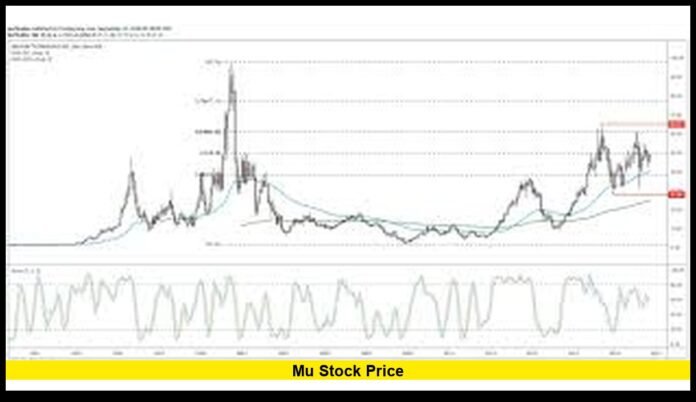 mu stock price