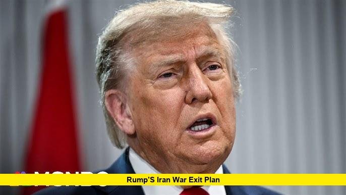 Trump’s Iran War Exit Plan