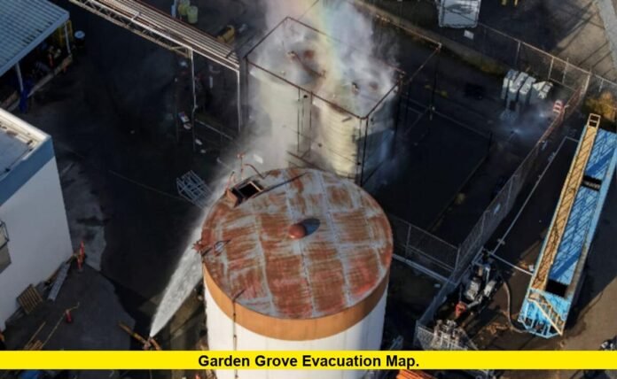 Garden Grove Evacuation Map. Garden Grove Evacuation Map