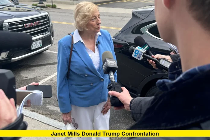 Janet Mills Donald Trump Confrontation