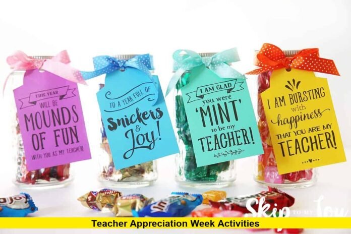 Teacher Appreciation Week Activities