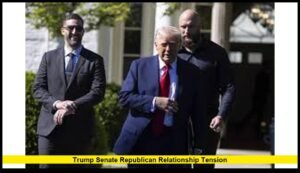 Trump Senate Republican relationship tension