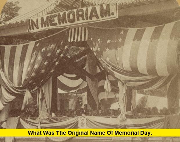 What Was the Original Name of Memorial Day. What Was the Original Name of Memorial Day