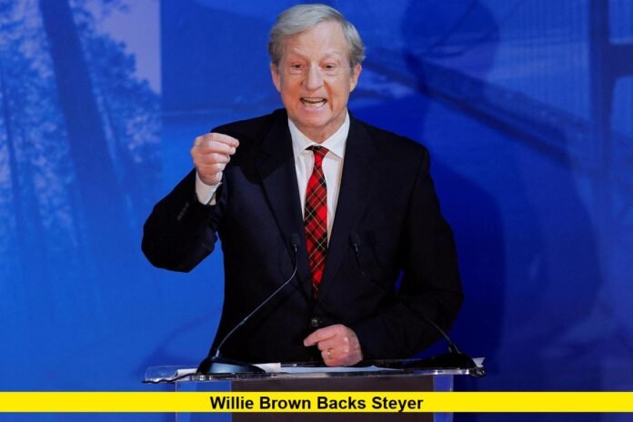 Willie Brown Backs Steyer