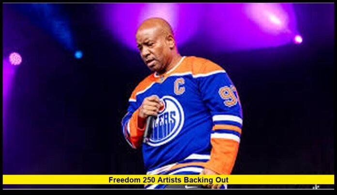 Freedom 250 artists backing out