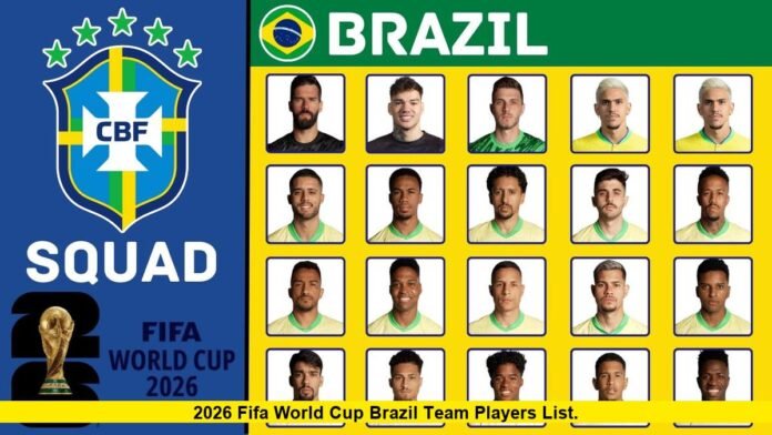 2026 FIFA World Cup Brazil Team Players List. 2026 FIFA World Cup Brazil Team Players List