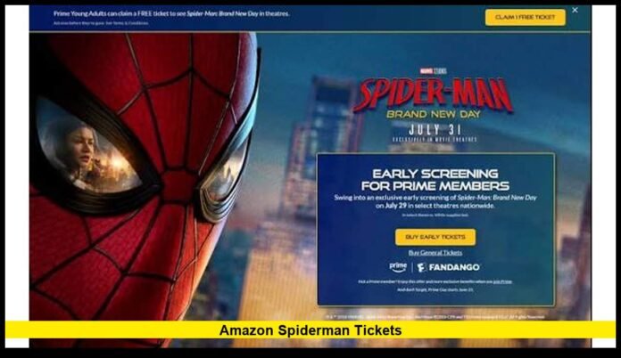 Amazon Spiderman tickets