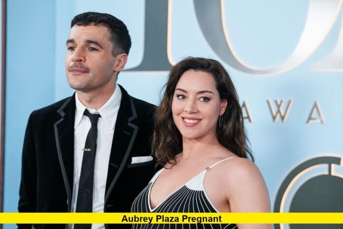 aubrey plaza pregnant who is the father