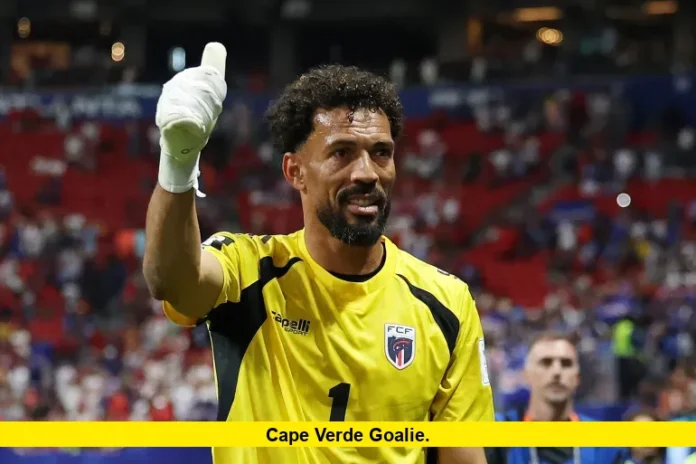 Cape Verde Goalie. Cape Verde Goalie