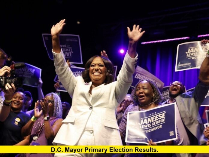 D.C. Mayor Primary Election Results