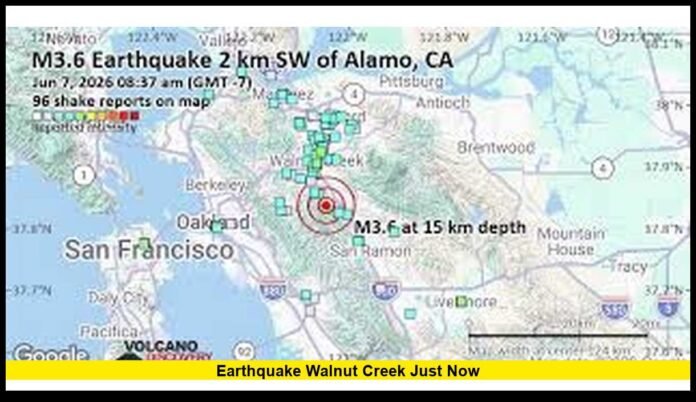 Earthquake walnut creek just now Earthquake walnut creek just now